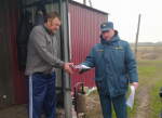В Наровчатском районе продолжается работа по профилактике пожарной безопасности в жилом секторе